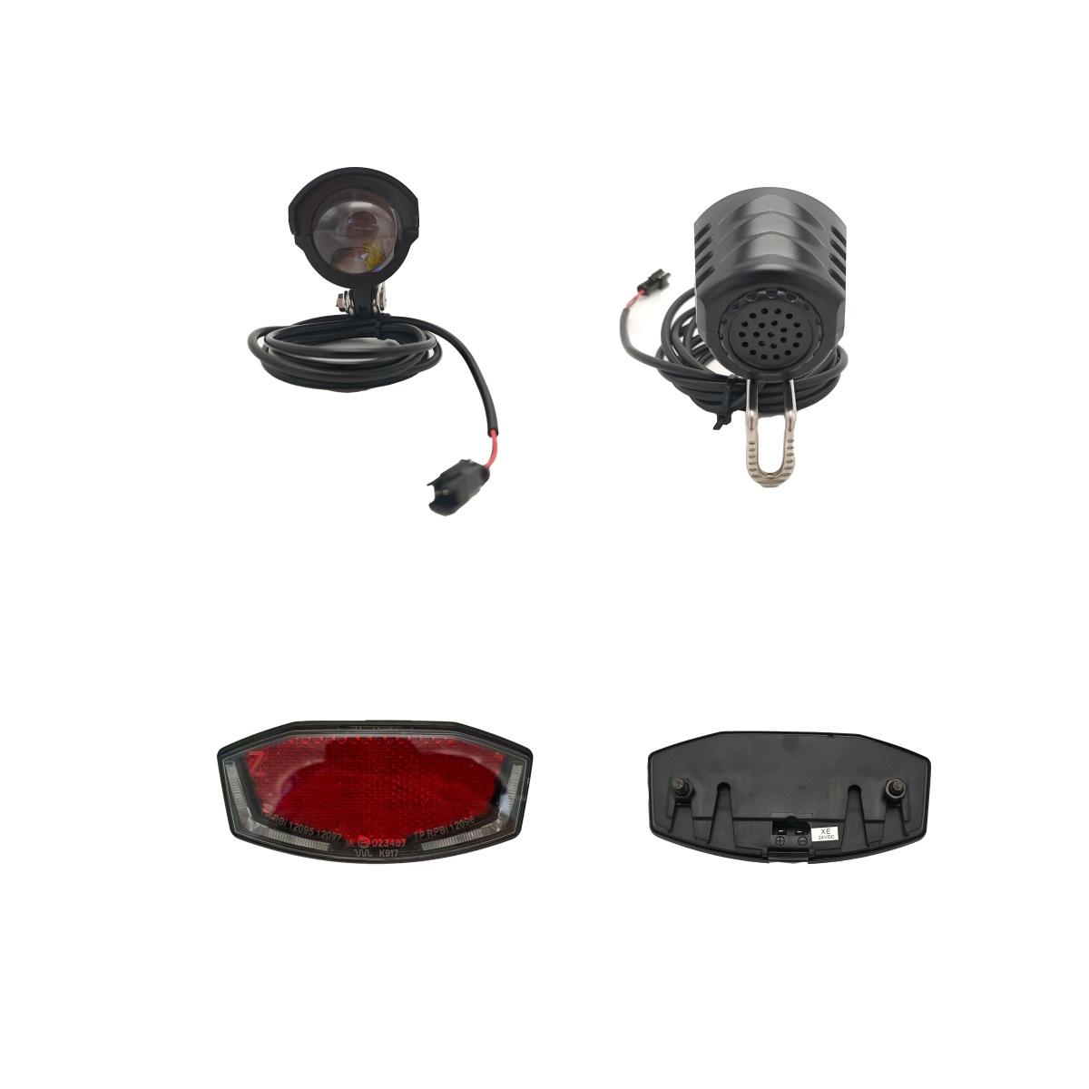 Tongsheng Tsdz2B Mid Drive Motor - Faro e fanale posteriore da 6