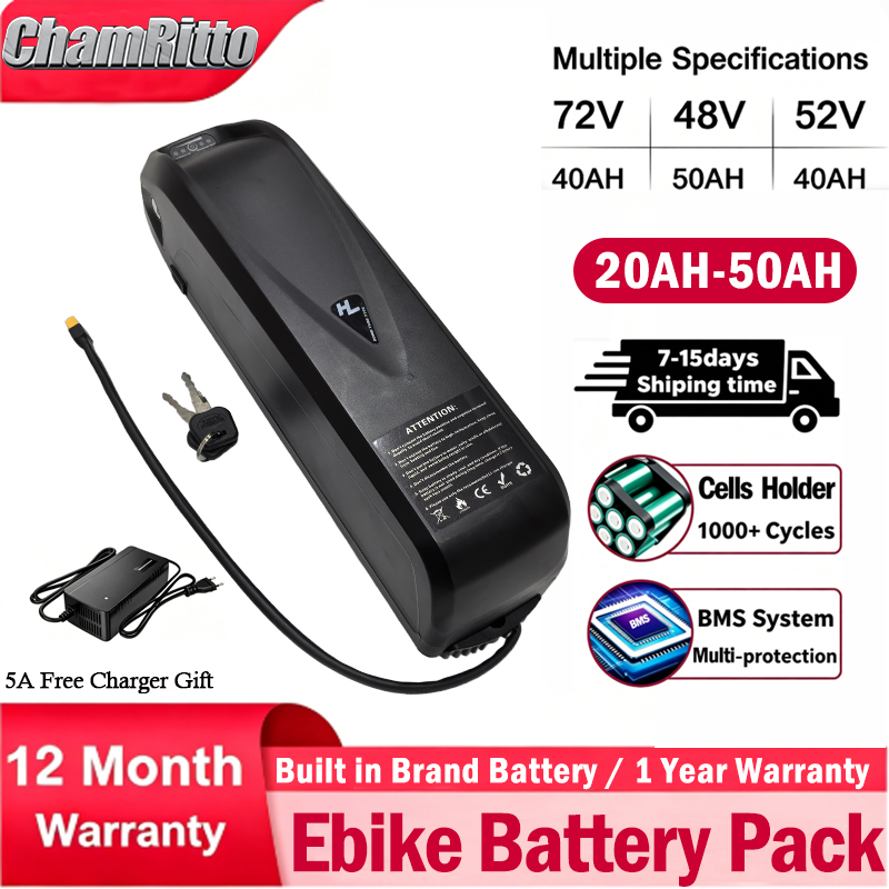 Ebike Battery 48V 20Ah Hailong - Batteria Ebike 72V 60V 48V 20AH