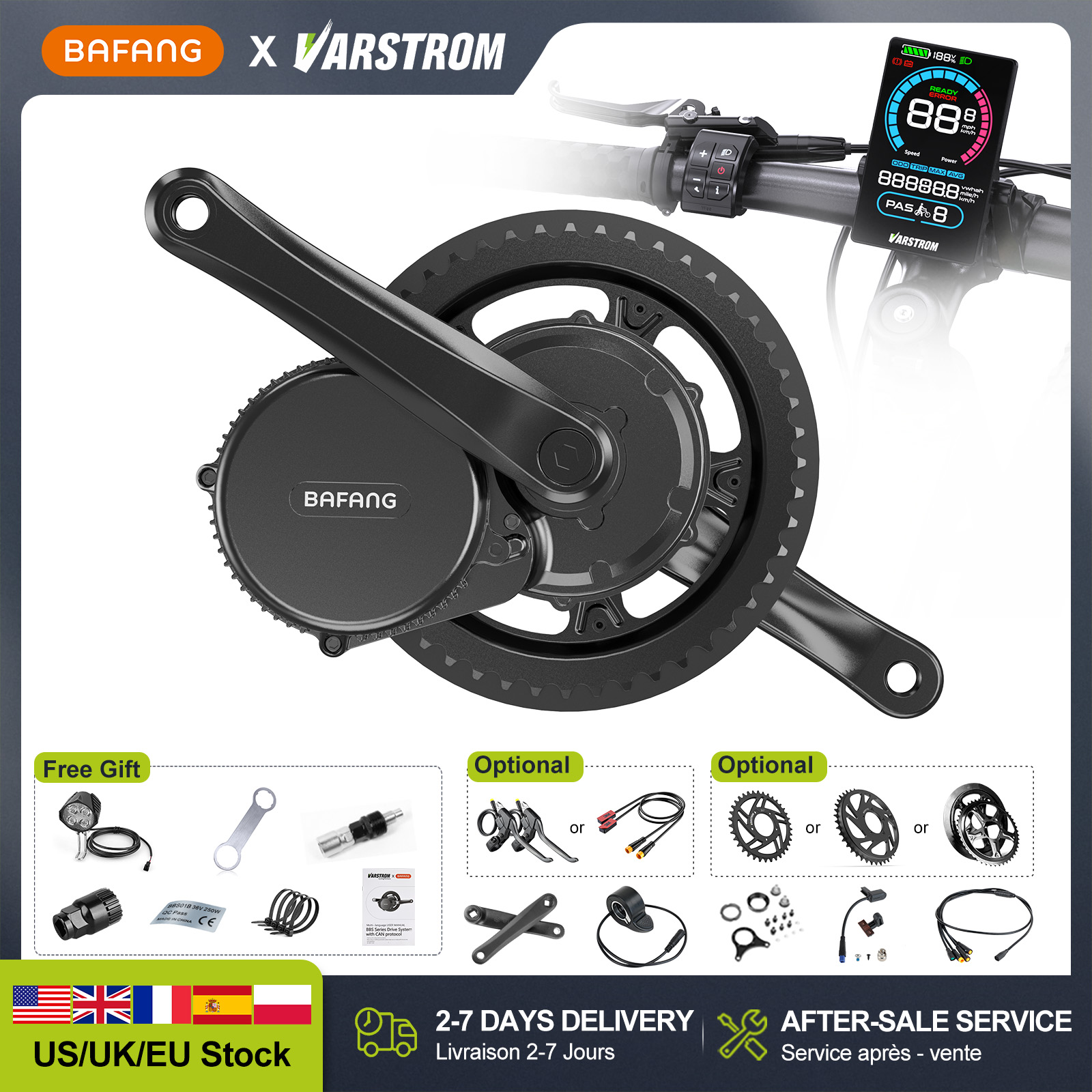 Bafang Bbshd 1000W Conversion Kit - [Disponibilità USA] Motore Centrale BAFANG 48V
