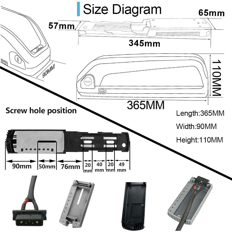 Batteria di ricambio al litio  - Ebike Battery 48V 20Ah Hailong recensione e prezzo