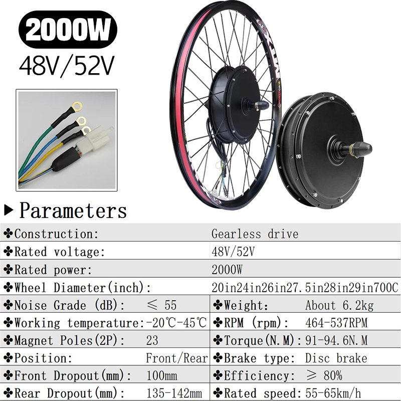 Motore per Bici Elettrica MTX  - 72V 5000W Hub Motor Kit recensione e prezzo