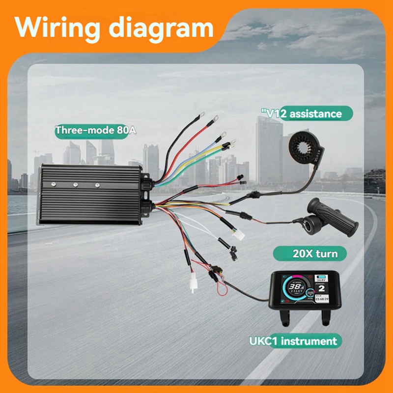 Set Controller per E-Bike a Tr - Sine Wave Controller 48V 72V 80A recensione e prezzo