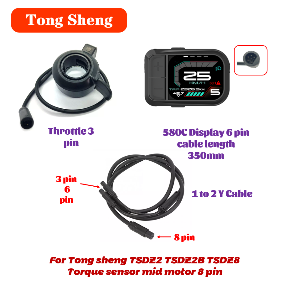 Tongsheng TSDZ2 TSDZ2B Cavo ac - Tongsheng Tsdz2B Mid Drive Motor recensione e prezzo