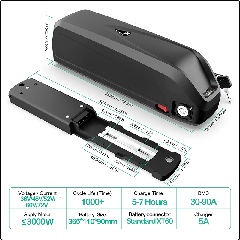 Batteria per ebike 72V 3000W 6 - Ebike Conversion Kit 72V 3000W recensione e prezzo