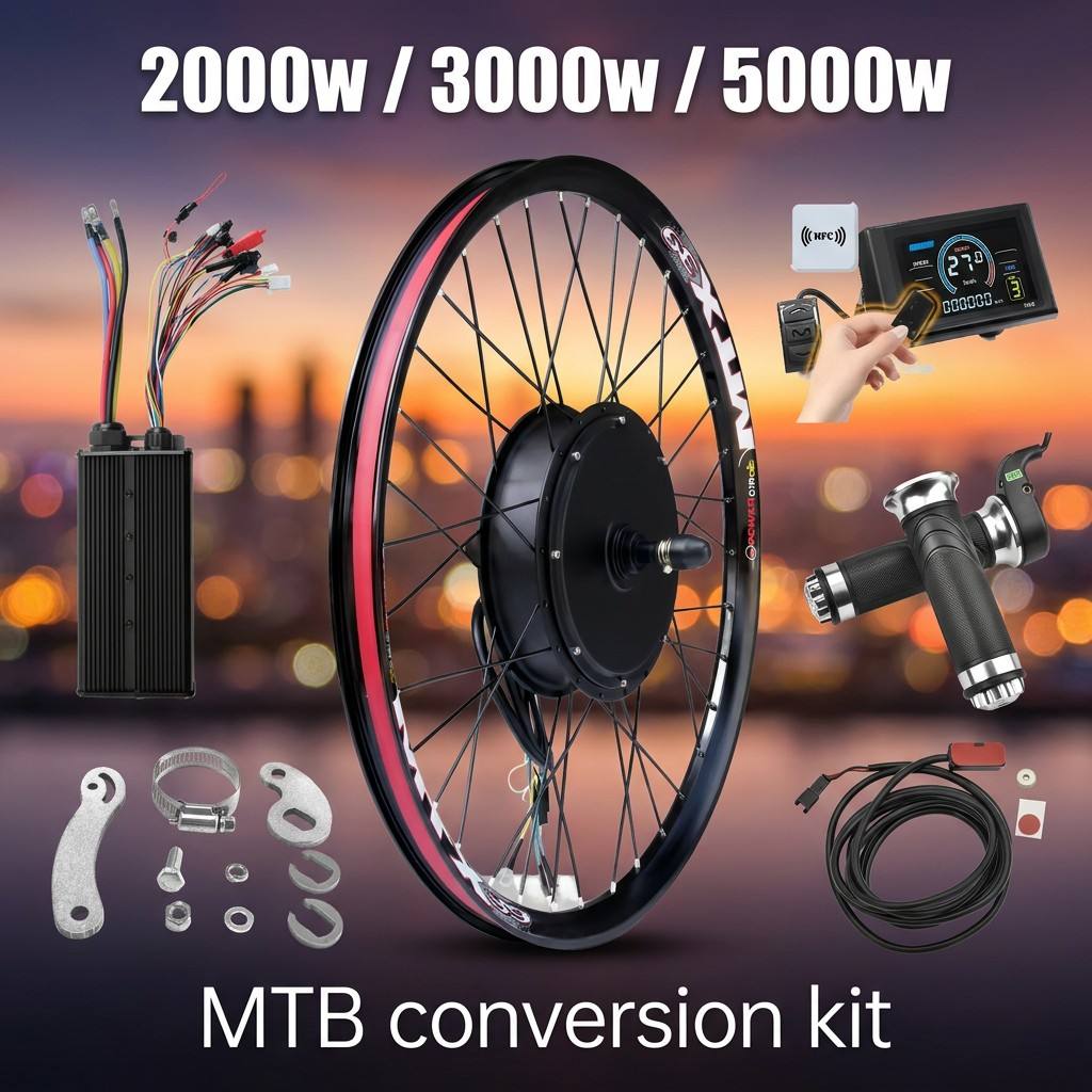 Kit Ebike 72V 5000W con Displa - 72V 5000W Hub Motor Kit recensione e prezzo