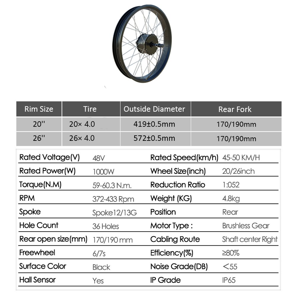 Kit di conversione e-bike 48V  - Fat Tire Ebike Conversion Kit 2000W recensione e prezzo